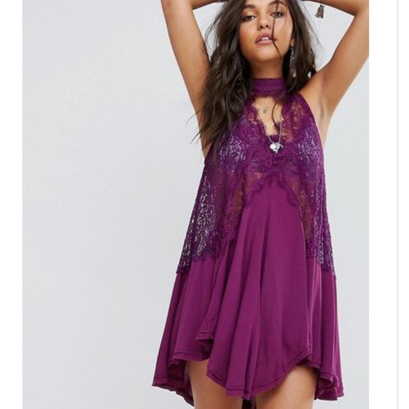 Free People Dresses & Skirts - Free people tell tale heart purple dress size M!